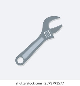 Cute wrench vector children's illustration Q version vector cartoon illustration