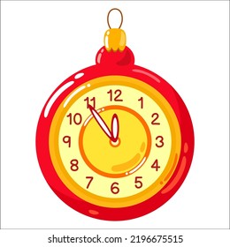 Cute xmas decorative elements, holiday winter toys, new year decorations.