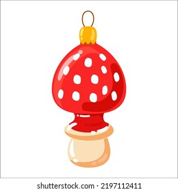 Cute xmas decorative elements, holiday winter toys, new year decorations.