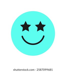 Cute Y2K smile shape. Playful emoji face symbol with a retro shape. Abstract design, modern aesthetic, perfect for trendy decoration and nostalgic collection.