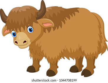 Cute Yak Cartoon 