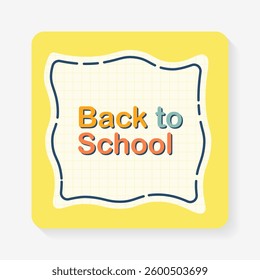 cute yellow background template isolated