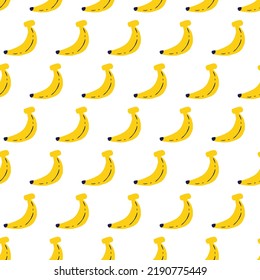 Vector plano de fruta plástica de plátano amarillo lindo se puede usar para diseño de fondo y de ropa