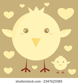 cute yellow chick graphic image