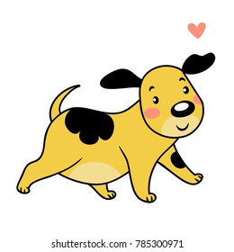 cute yellow doggie