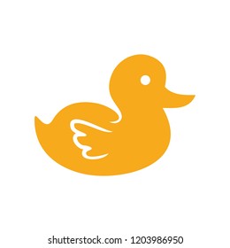 Cute Yellow Duck Kid Play Symbol Design