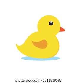  cute yellow duck vector art design hand drawn