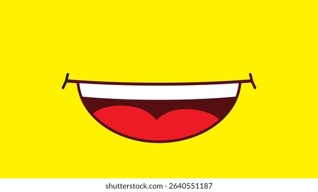 Cute Yellow Emoticon Face Vector - Cartoon Emoji Illustration. Suitable for use as background elements, in mobile apps, laptops, smartwatches, and other digital projects.
