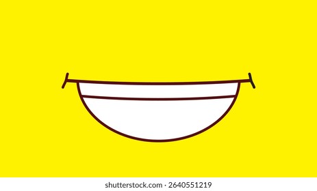 Cute Yellow Emoticon Face Vector - Cartoon Emoji Illustration. Suitable for use as background elements, in mobile apps, laptops, smartwatches, and other digital projects.