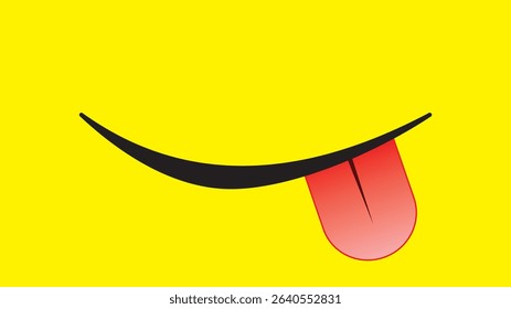 Cute Yellow Emoticon Face Vector - Cartoon Emoji Illustration. Suitable for use as background elements, in mobile apps, laptops, smartwatches, and other digital projects.