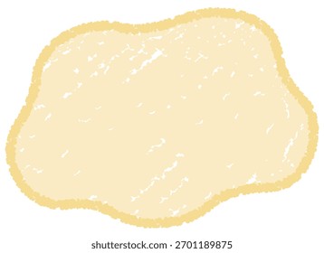 A cute yellow frame with a fluffy crayon touch
