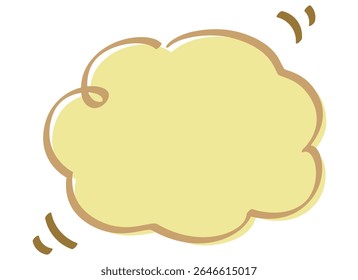 Bonito amarelo manuscrito pincel-toque macio chaveado encaracolado