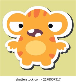 A cute Yellow little monster