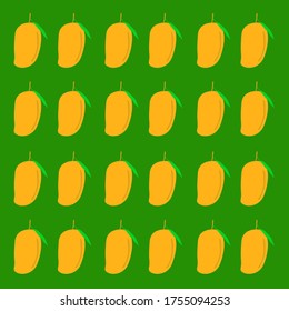 Cute Yellow Mangos, art design texture, pattern background