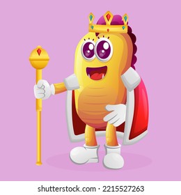Cute yellow monster king. Perfect for kids, small business or e-Commerce, merchandise and sticker, banner promotion, blog or vlog channel
