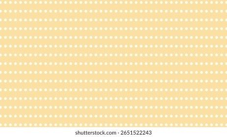 Süße gelbe Polka Punkt Hintergrund Vektor. Süße, nahtlose Muster für Baby-, Kinderzimmer-, Textil- und Designprojekte.