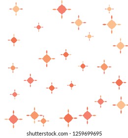 Cute yellow and red pattern in small flower. Little cute flowers. White background. Ditsy floral background. The elegant the template for fashion prints.