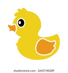 Brinquedo de banho de pato de borracha amarelo bonito