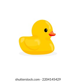 Cute Yellow Rubber Duck Vector