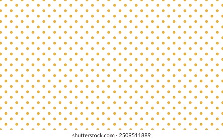 Cute Yellow small background transparent polka dot seamless pattern