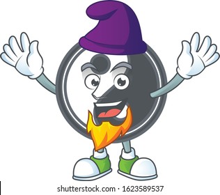 Cute yin yang mascot cartoon dressed as an Elf