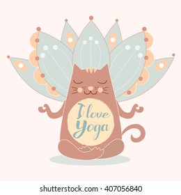 cute yoga cat,yoga cat position, yoga cat pose, cartoon cat