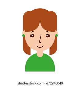 cute young girl avatar character