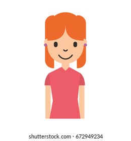 cute young girl avatar character