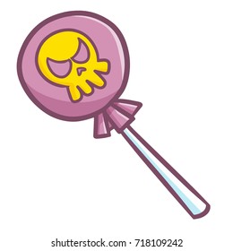Cute and yummy halloween candy - vector.