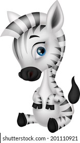 Cute zebra cartoon