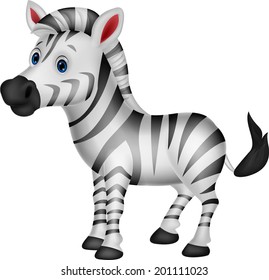 Cute zebra cartoon