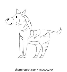 Cute zebra cartoon
