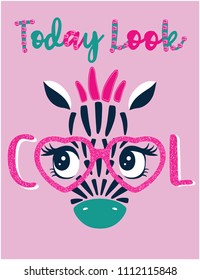 Cute Zebra And Cool