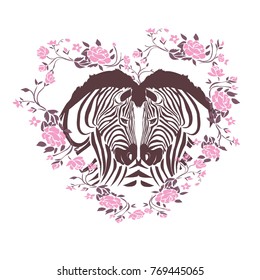 cute zebra i love you forever card