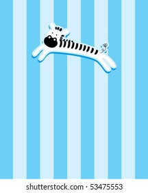 cute zebra tag