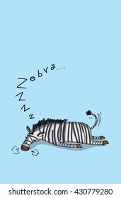 cute zebra vector illustration