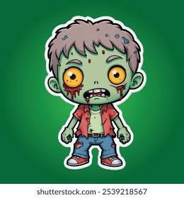 Adesivo Zumbi bonito Coleção 01