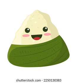 cute zongzi isolated icon isolated