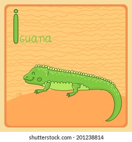 Cute Zoo Alphabet - Letter I