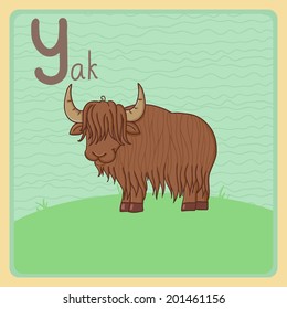 Cute Zoo Alphabet - Letter Y