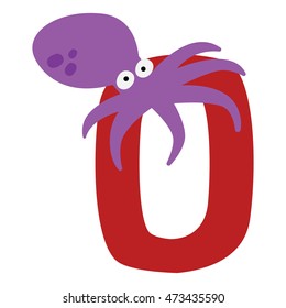 Cute zoo animal alphabet collection. 