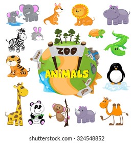 cute zoo animals - Shutterstock ID 324548852