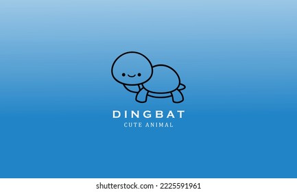 Cute zoo birds animals dingbat gradient minimalist creative simple logo design 
