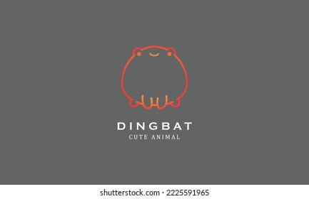 Cute zoo birds animals dingbat gradient minimalist creative simple logo design 