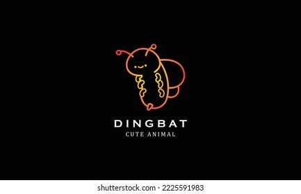 Cute zoo birds animals dingbat gradient minimalist creative simple logo design 