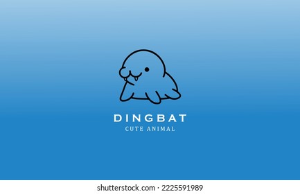 Cute zoo birds animals dingbat gradient minimalist creative simple logo design 