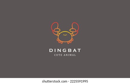 Cute zoo birds animals dingbat gradient minimalist creative simple logo design 