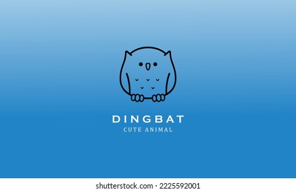 Cute zoo birds animals dingbat gradient minimalist creative simple logo design 