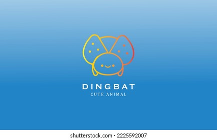 Cute zoo birds animals dingbat gradient minimalist creative simple logo design 