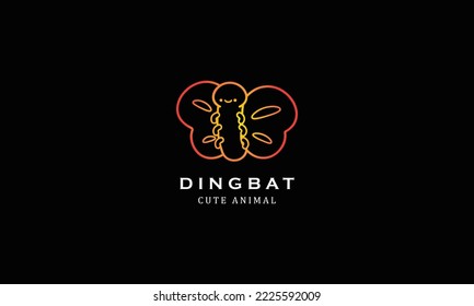 Cute zoo birds animals dingbat gradient minimalist creative simple logo design 